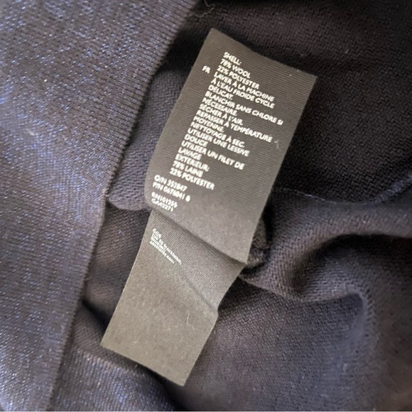 New COS Sweater Cape Dress Size Medium $135 Navy Lurex - Picture 6 of 8